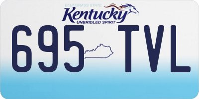 KY license plate 695TVL
