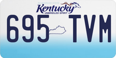 KY license plate 695TVM