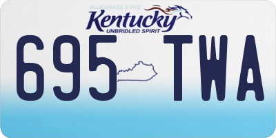 KY license plate 695TWA