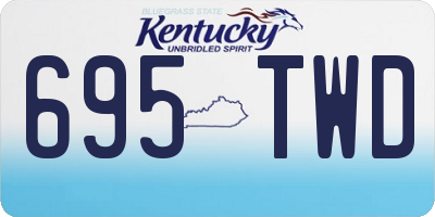 KY license plate 695TWD