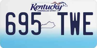 KY license plate 695TWE