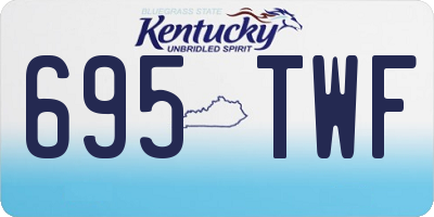 KY license plate 695TWF