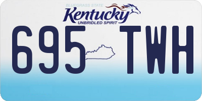 KY license plate 695TWH