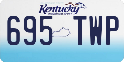 KY license plate 695TWP