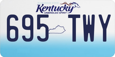 KY license plate 695TWY