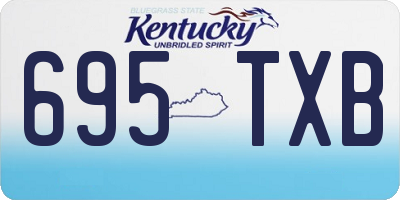 KY license plate 695TXB