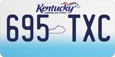 KY license plate 695TXC