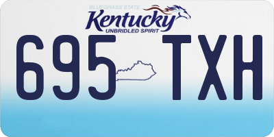 KY license plate 695TXH