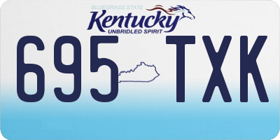 KY license plate 695TXK