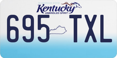 KY license plate 695TXL