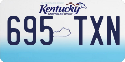 KY license plate 695TXN