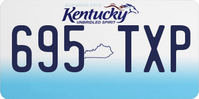 KY license plate 695TXP