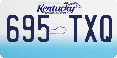 KY license plate 695TXQ