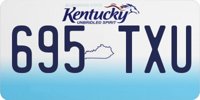 KY license plate 695TXU
