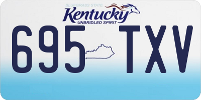 KY license plate 695TXV