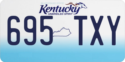 KY license plate 695TXY