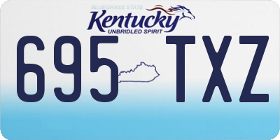 KY license plate 695TXZ