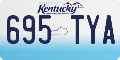 KY license plate 695TYA