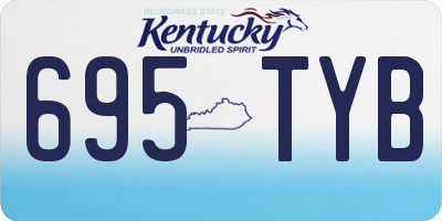 KY license plate 695TYB