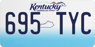 KY license plate 695TYC