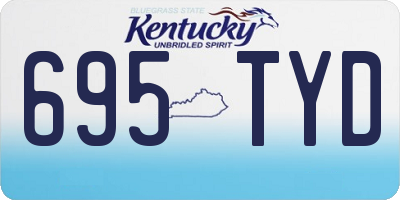 KY license plate 695TYD