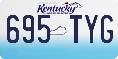 KY license plate 695TYG