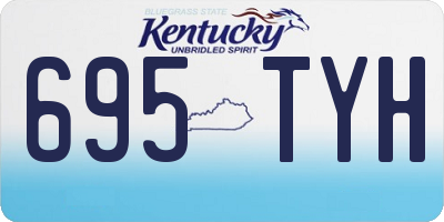 KY license plate 695TYH