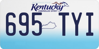 KY license plate 695TYI