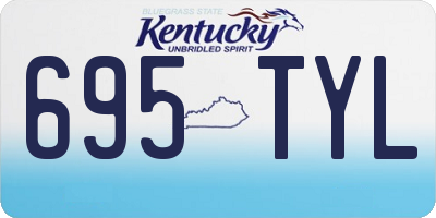 KY license plate 695TYL
