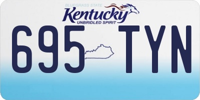 KY license plate 695TYN