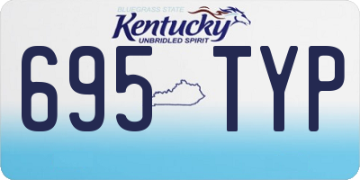 KY license plate 695TYP