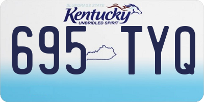 KY license plate 695TYQ