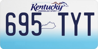 KY license plate 695TYT