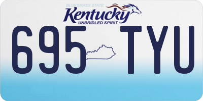 KY license plate 695TYU