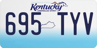KY license plate 695TYV