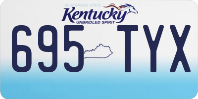 KY license plate 695TYX