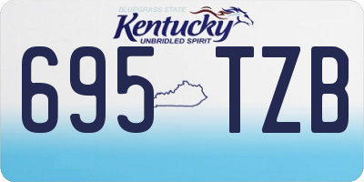 KY license plate 695TZB