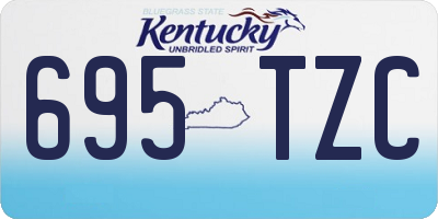 KY license plate 695TZC