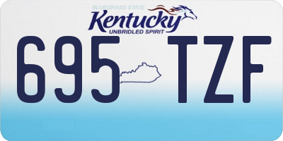 KY license plate 695TZF