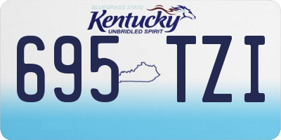 KY license plate 695TZI