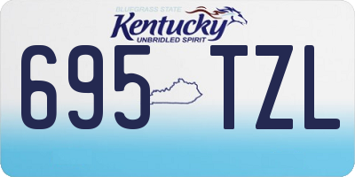 KY license plate 695TZL