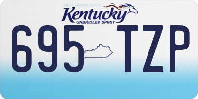 KY license plate 695TZP