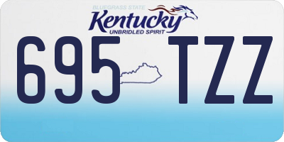 KY license plate 695TZZ