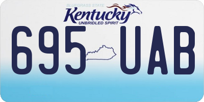 KY license plate 695UAB