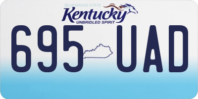 KY license plate 695UAD
