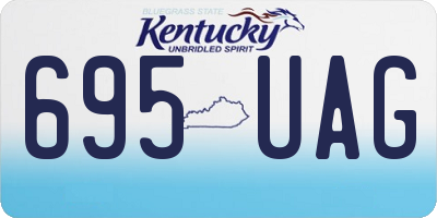 KY license plate 695UAG