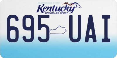 KY license plate 695UAI