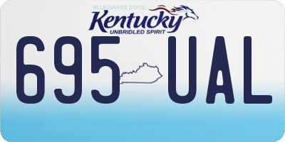 KY license plate 695UAL