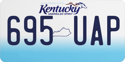 KY license plate 695UAP