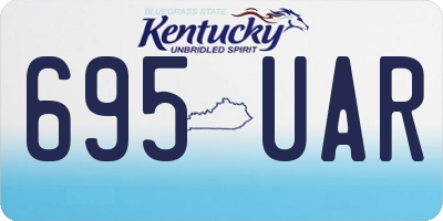 KY license plate 695UAR